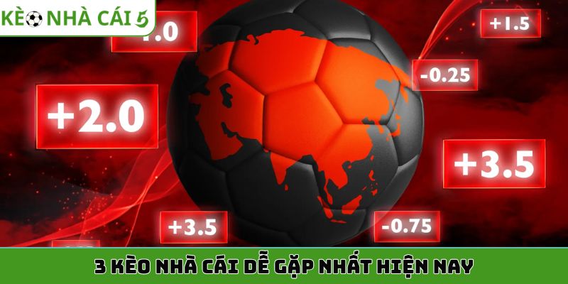 3 kèo nhà cái dễ gặp nhất hiện nay