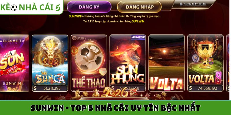 Sunwin - TOP 5 nhà cái uy tín bậc nhất